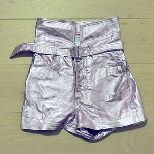IRO metallic pink shorts